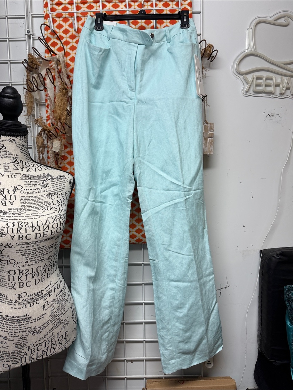 Calvin Klein Mint Wide-Leg Trousers